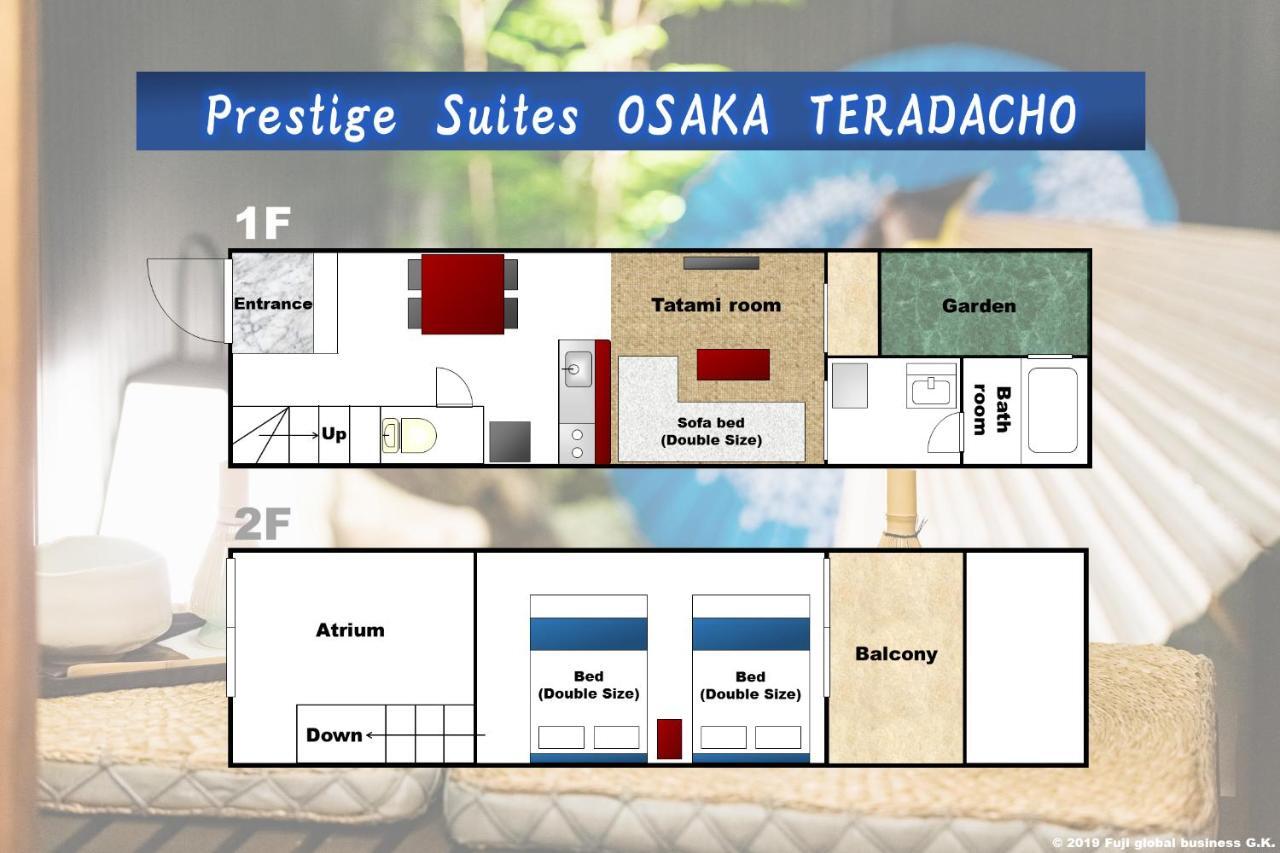 Prestige Suites Osaka Teradacho Eksteriør bilde